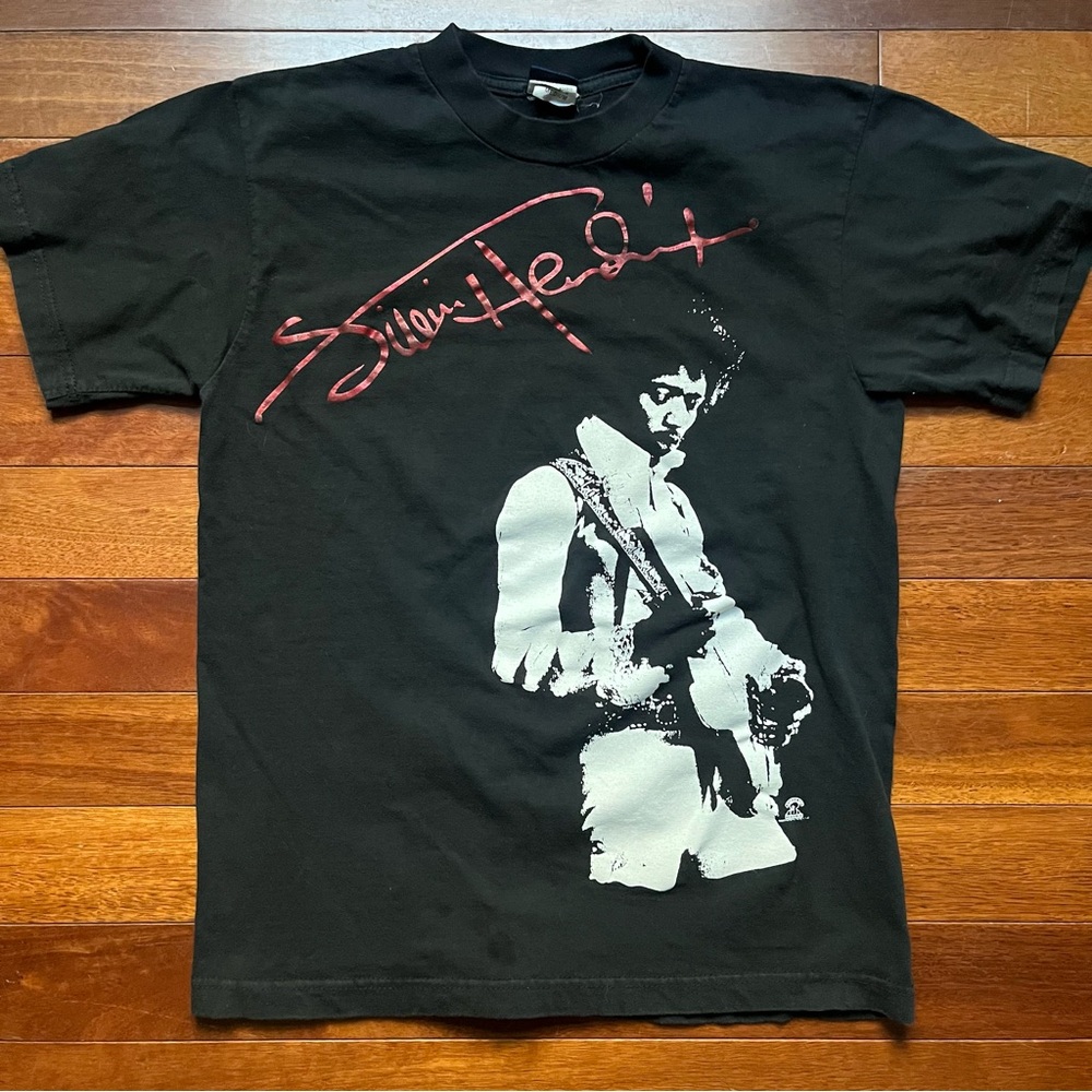 2005 Jimi Hendrix Big Print T-Shirt Medium